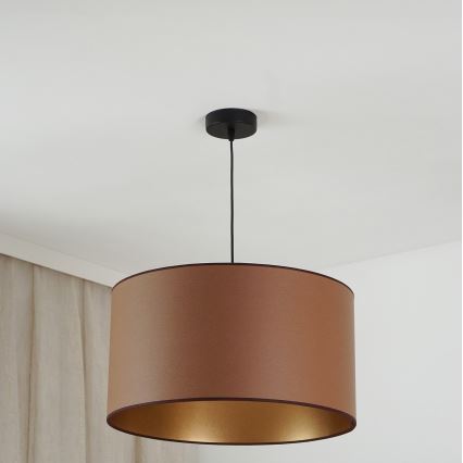 Brilagi - Lampa wisząca na linkach OREGON ROLLER VEGE 1xE27/15W/230V śr. 45 cm brązowa
