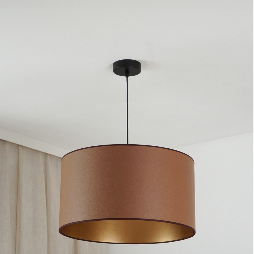Brilagi - Lampa wisząca na linkach OREGON ROLLER VEGE 1xE27/15W/230V śr. 45 cm brązowa
