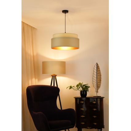 Brilagi - Lampa wisząca na linkach OREGON VEGE 1xE27/15W/230V śr. 45 cm beżowa