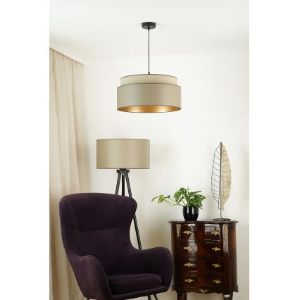 Brilagi - Lampa wisząca na linkach OREGON VEGE 1xE27/15W/230V śr. 45 cm szara