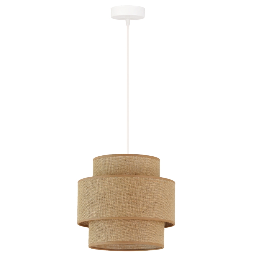 Brilagi - Lampa wisząca na linkach SPACE YUTE 1xE27/15W/230V śr. 25 cm beżowo-biała