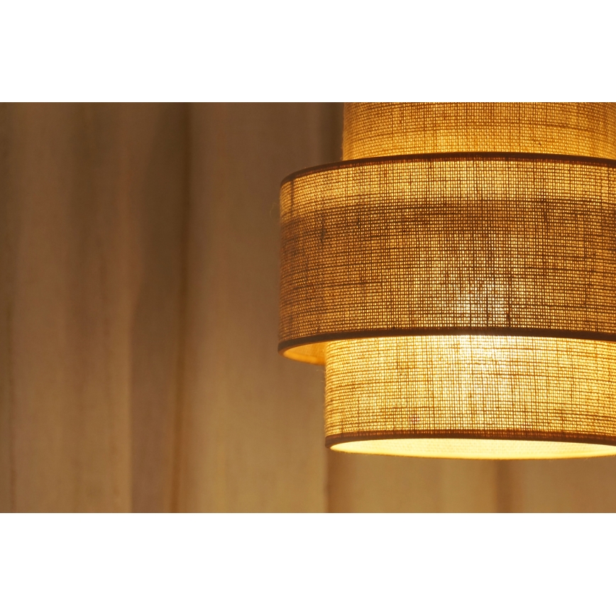Brilagi - Lampa wisząca na linkach SPACE YUTE 1xE27/15W/230V śr. 25 cm beżowo-biała