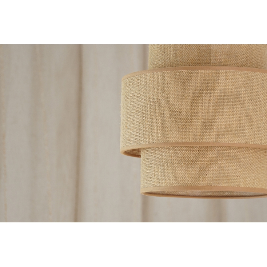 Brilagi - Lampa wisząca na linkach SPACE YUTE 1xE27/15W/230V śr. 25 cm beżowo-biała
