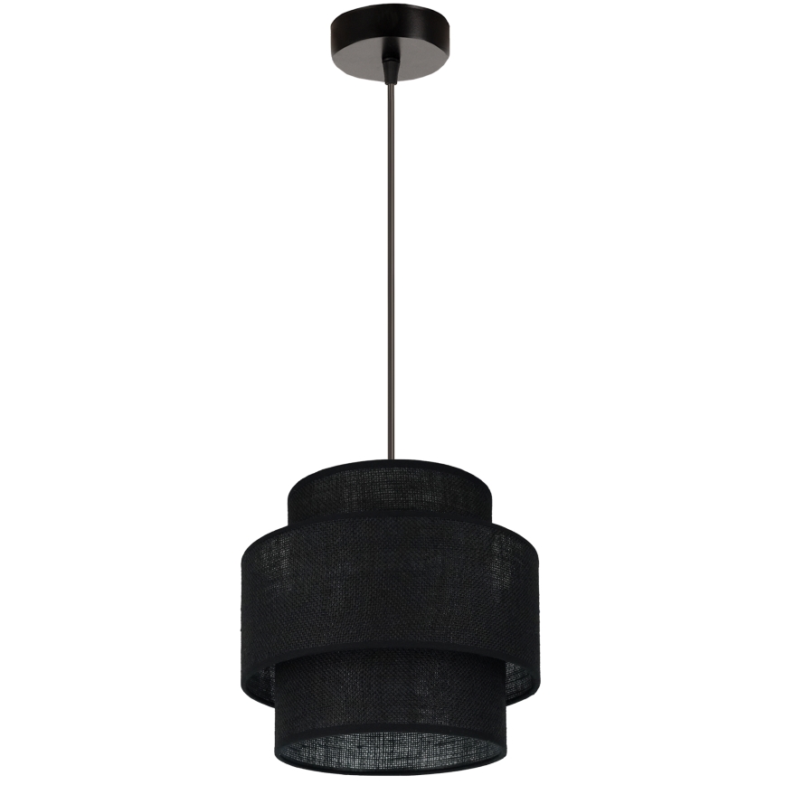 Brilagi - Lampa wisząca na linkach SPACE YUTE 1xE27/15W/230V śr. 25 cm czarna