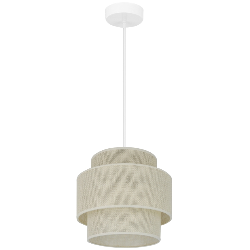 Brilagi - Lampa wisząca na linkach SPACE YUTE 1xE27/15W/230V śr. 25 cm kremowo-biała