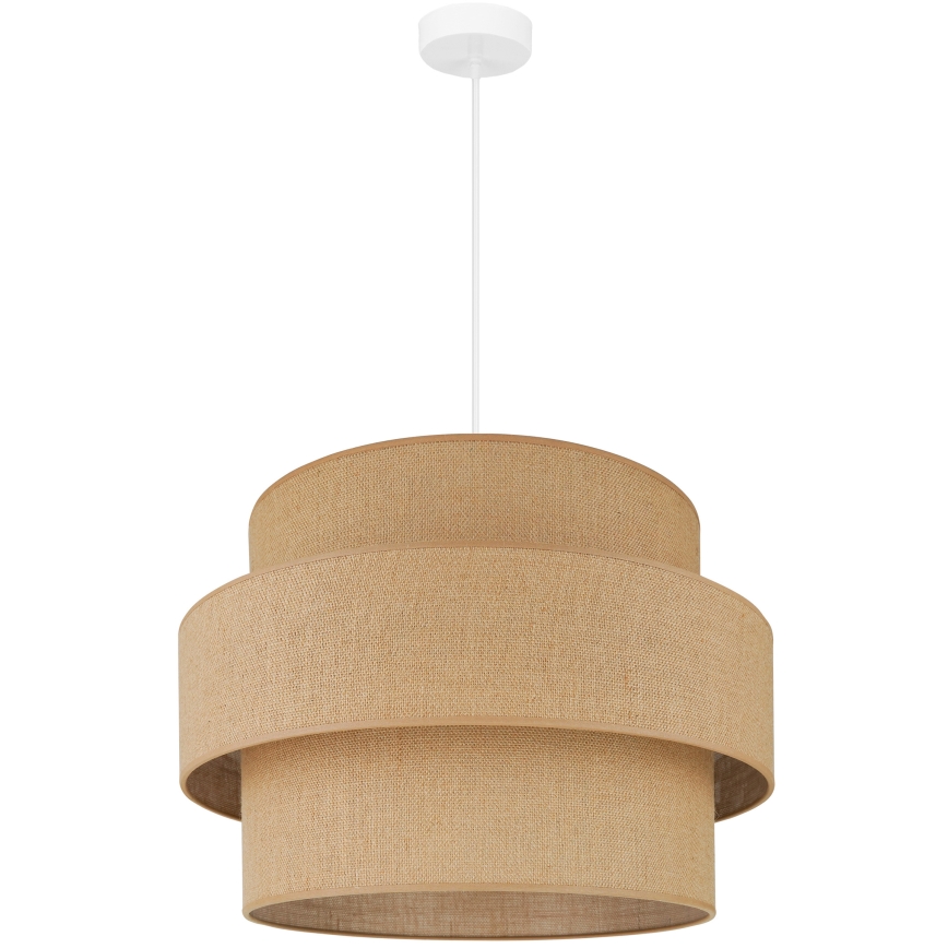 Brilagi - Lampa wisząca na linkach SPACE YUTE 1xE27/15W/230V śr. 50 cm beżowo-biała