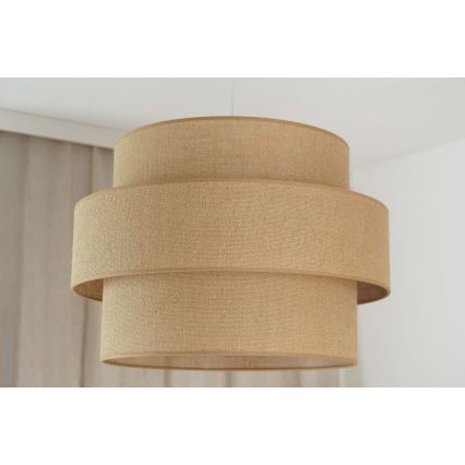 Brilagi - Lampa wisząca na linkach SPACE YUTE 1xE27/15W/230V śr. 50 cm beżowo-biała