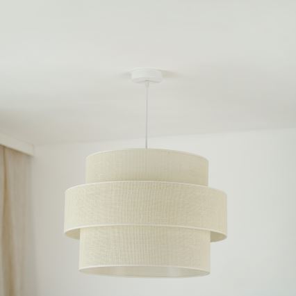 Brilagi - Lampa wisząca na linkach SPACE YUTE 1xE27/15W/230V śr. 50 cm kremowo-biała