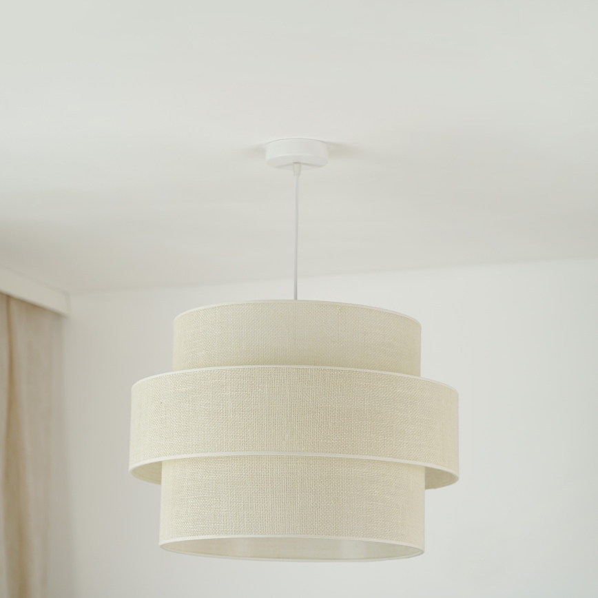 Brilagi - Lampa wisząca na linkach SPACE YUTE 1xE27/15W/230V śr. 50 cm kremowo-biała