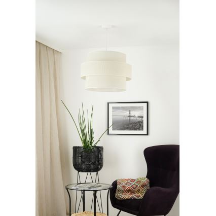 Brilagi - Lampa wisząca na linkach SPACE YUTE 1xE27/15W/230V śr. 50 cm kremowo-biała