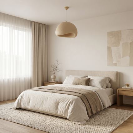 Brilagi - Lampa wisząca WABI SABI na lince 1xE27/40W/230V śr. 50 cm beżowa