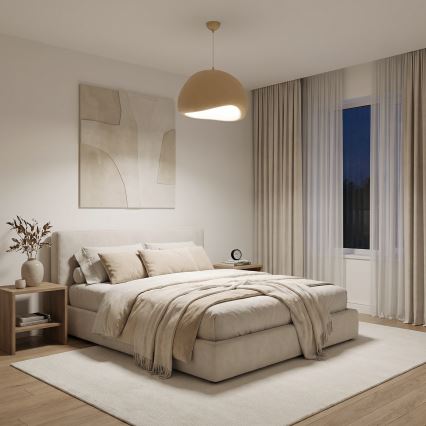 Brilagi - Lampa wisząca WABI SABI na lince 1xE27/40W/230V śr. 50 cm beżowa