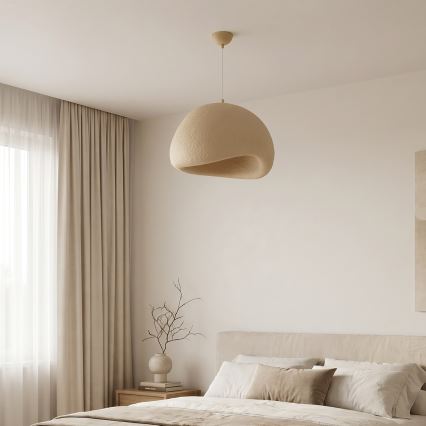 Brilagi - Lampa wisząca WABI SABI na lince 1xE27/40W/230V śr. 50 cm beżowa