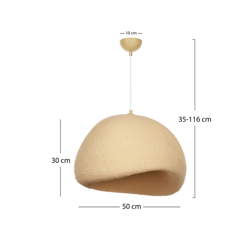 Brilagi - Lampa wisząca WABI SABI na lince 1xE27/40W/230V śr. 50 cm beżowa