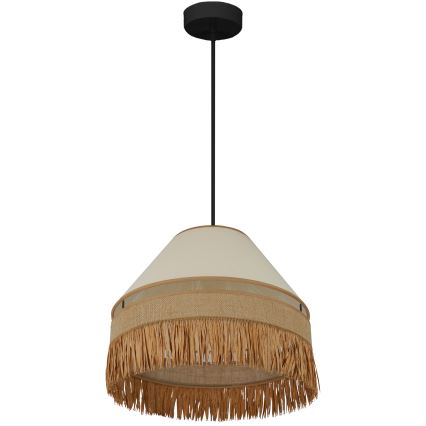 Brilagi - Lampa wisząca na linkach WINNETOU AVIGNION 1xE27/15W/230V śr. 35 cm brązowo-kremowa