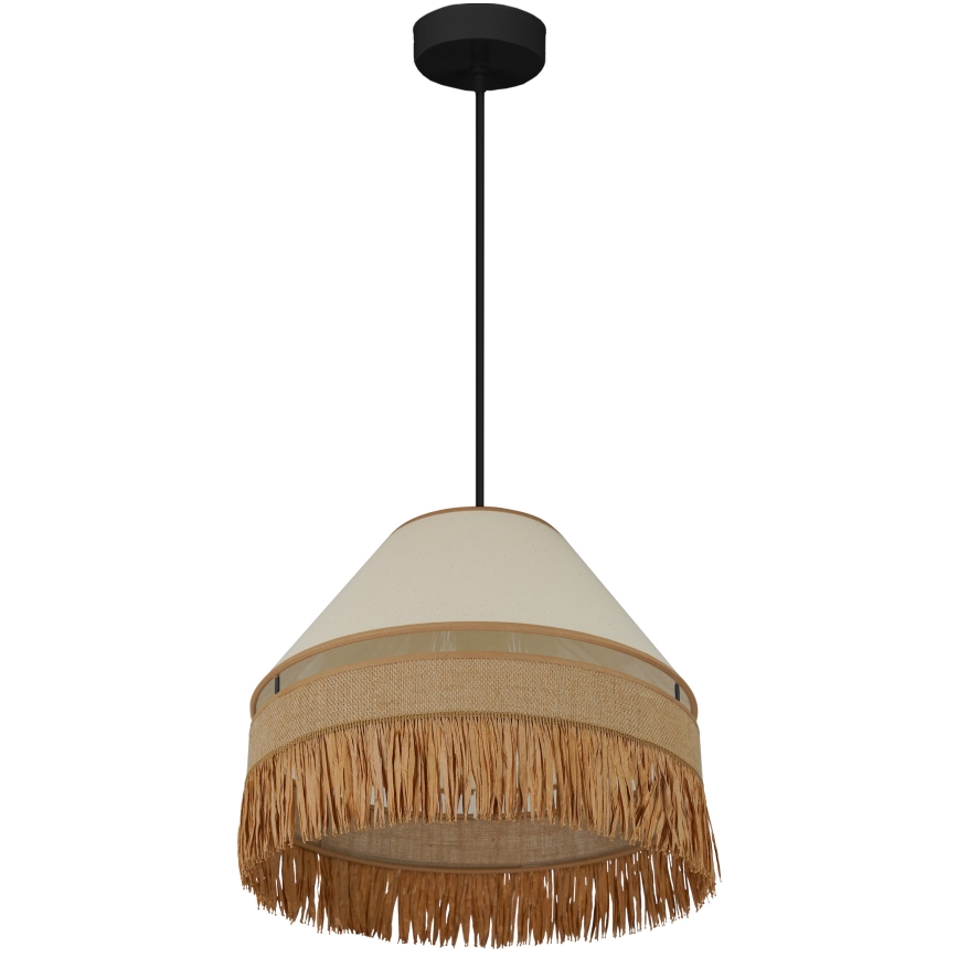 Brilagi - Lampa wisząca na linkach WINNETOU AVIGNION 1xE27/15W/230V śr. 35 cm brązowo-kremowa