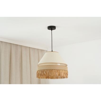 Brilagi - Lampa wisząca na linkach WINNETOU AVIGNION 1xE27/15W/230V śr. 35 cm brązowo-kremowa