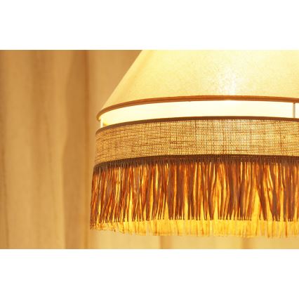 Brilagi - Lampa wisząca na linkach WINNETOU AVIGNION 1xE27/15W/230V śr. 35 cm brązowo-kremowa