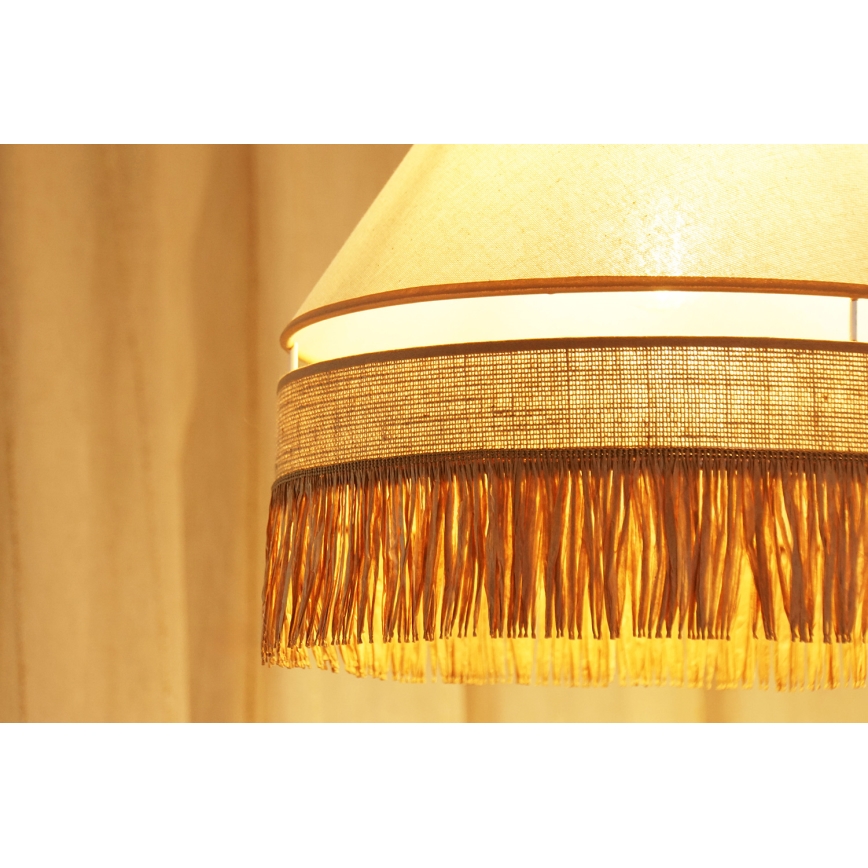 Brilagi - Lampa wisząca na linkach WINNETOU AVIGNION 1xE27/15W/230V śr. 35 cm brązowo-kremowa