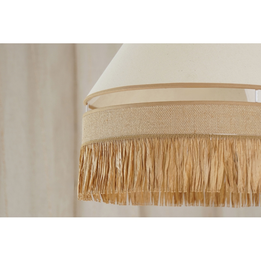 Brilagi - Lampa wisząca na linkach WINNETOU AVIGNION 1xE27/15W/230V śr. 35 cm brązowo-kremowa