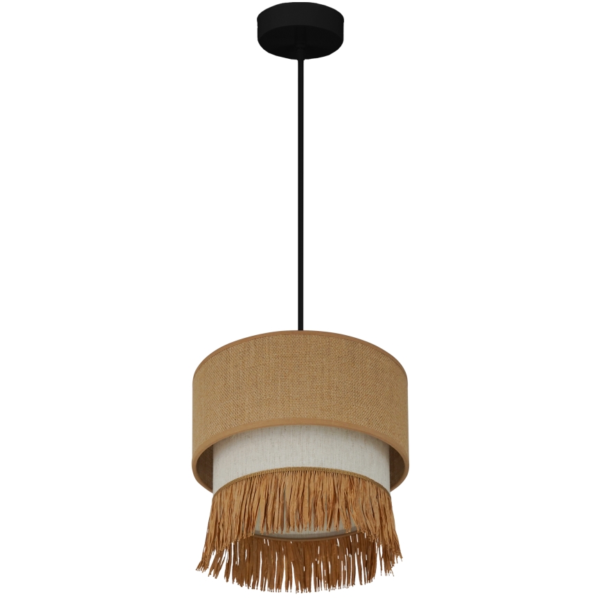 Brilagi - Lampa wisząca na linkach WINNETOU BOHO 1xE27/15W/230V śr. 25 cm brązowo-kremowa