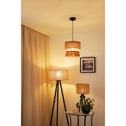 Brilagi - Lampa wisząca na linkach WINNETOU BOHO 1xE27/15W/230V śr. 25 cm brązowo-kremowa