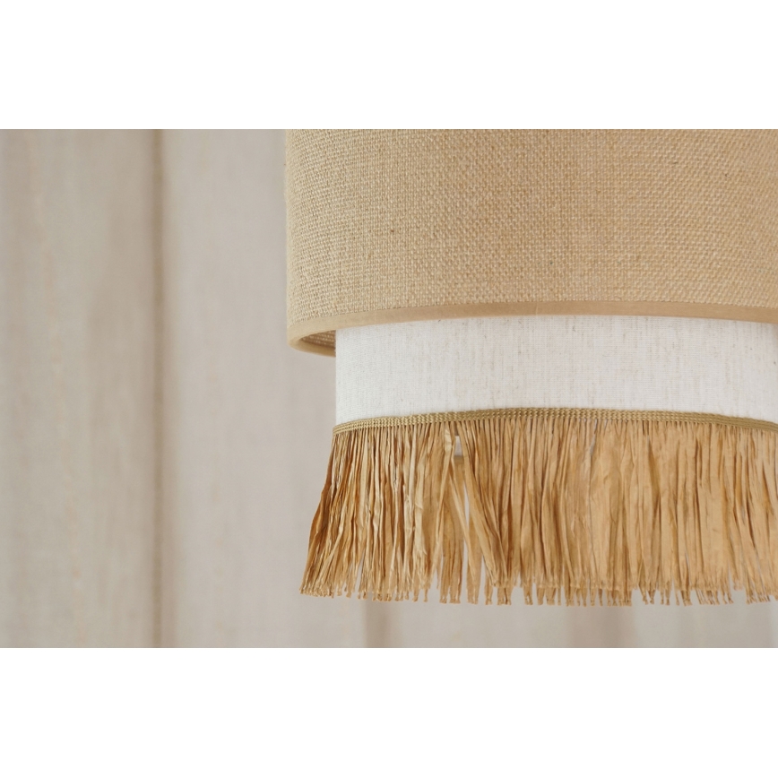 Brilagi - Lampa wisząca na linkach WINNETOU BOHO 1xE27/15W/230V śr. 25 cm brązowo-kremowa