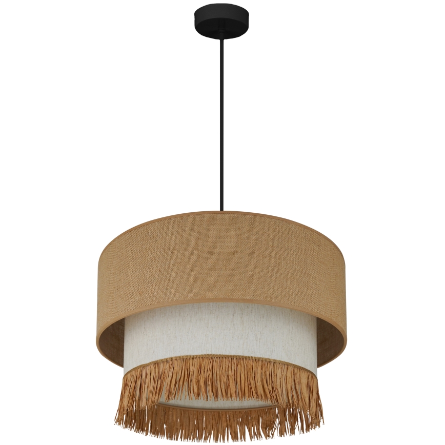 Brilagi - Lampa wisząca na linkach WINNETOU BOHO 1xE27/15W/230V śr. 45 cm brązowo-kremowa