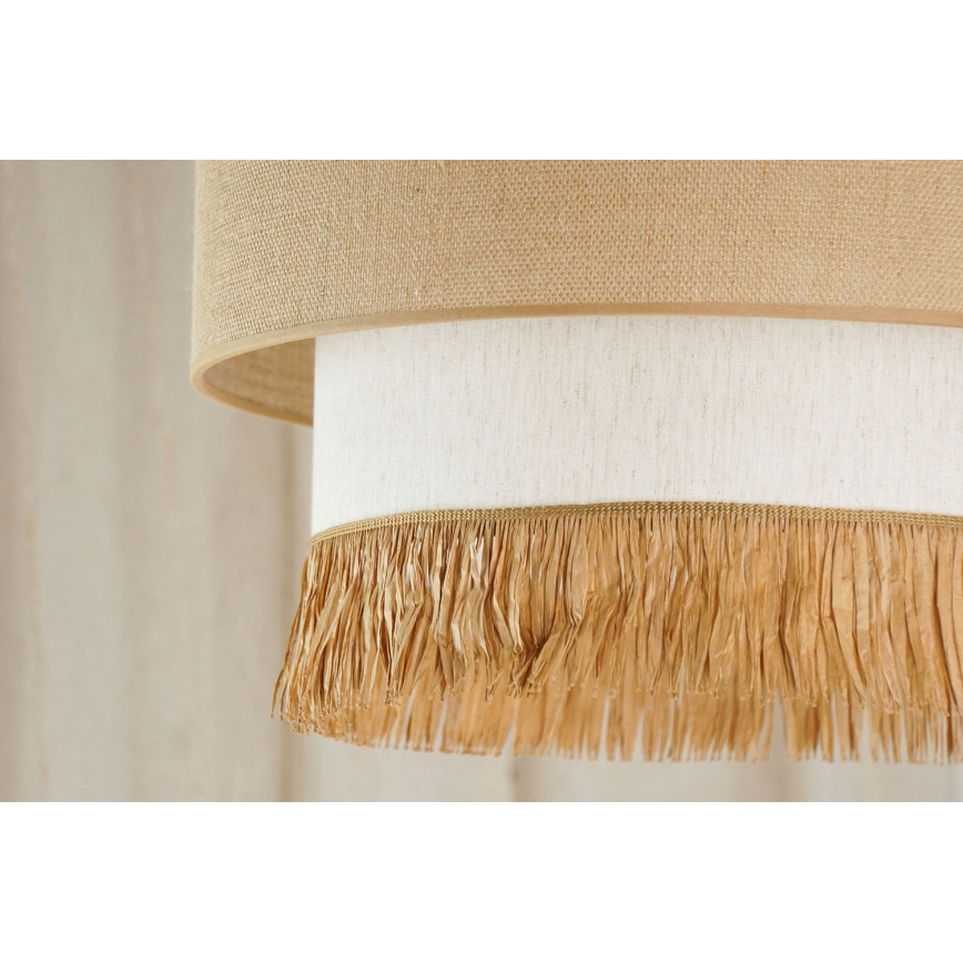 Brilagi - Lampa wisząca na linkach WINNETOU BOHO 1xE27/15W/230V śr. 45 cm brązowo-kremowa