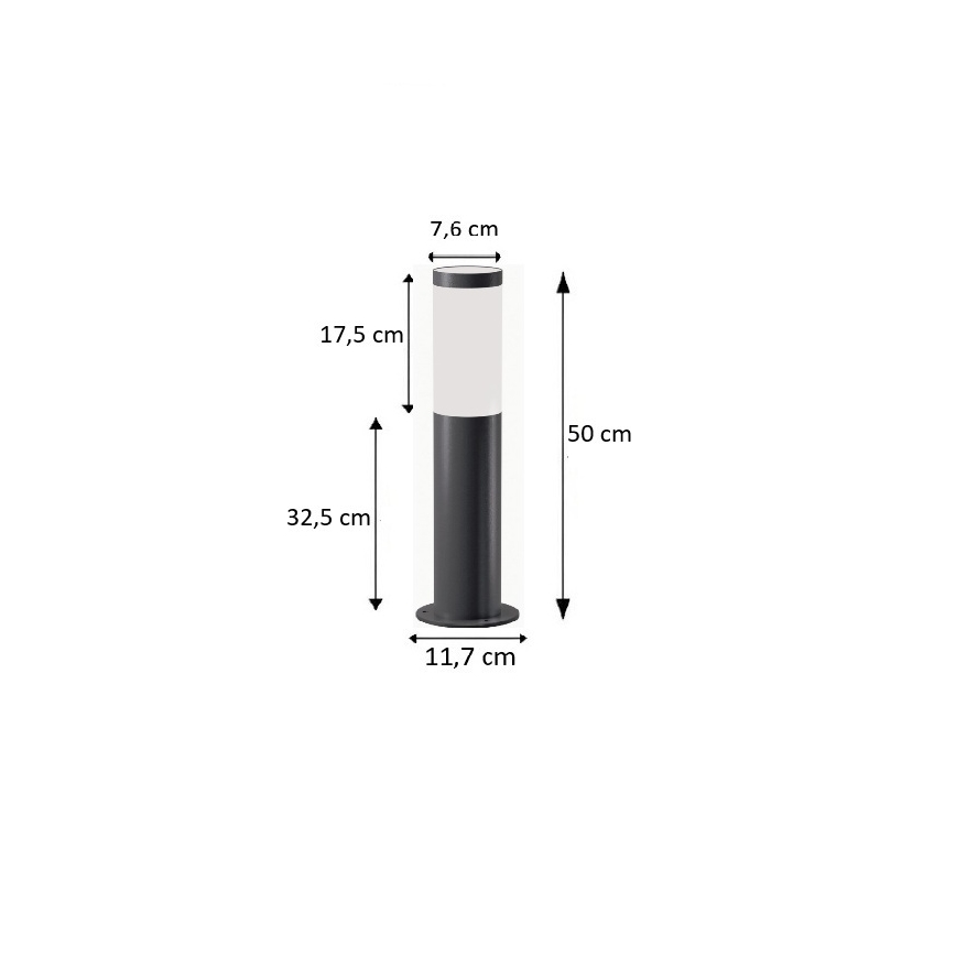 BRILAGI - Lampa zewnętrzna ELIA 1xE27/20W/230V IP44 50 cm antracyt