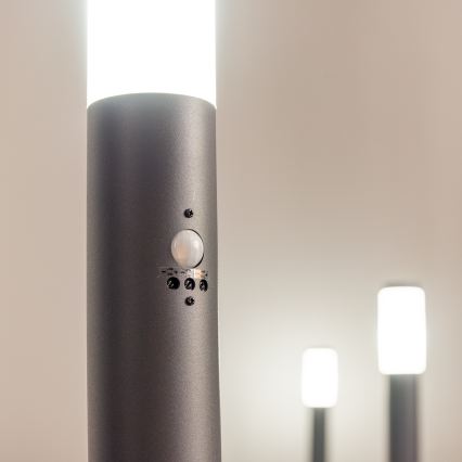 BRILAGI - Lampa zewnętrzna z czujnikiem ELIA 1xE27/20W/230V IP44 50 cm antracyt