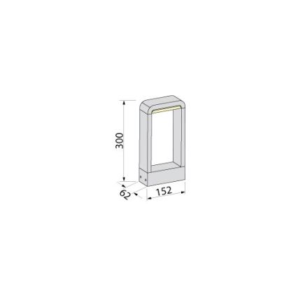 BRILAGI - Lampa zewnętrzna LED BARI LED/10W/230V 4000K IP65 30 cm antracyt