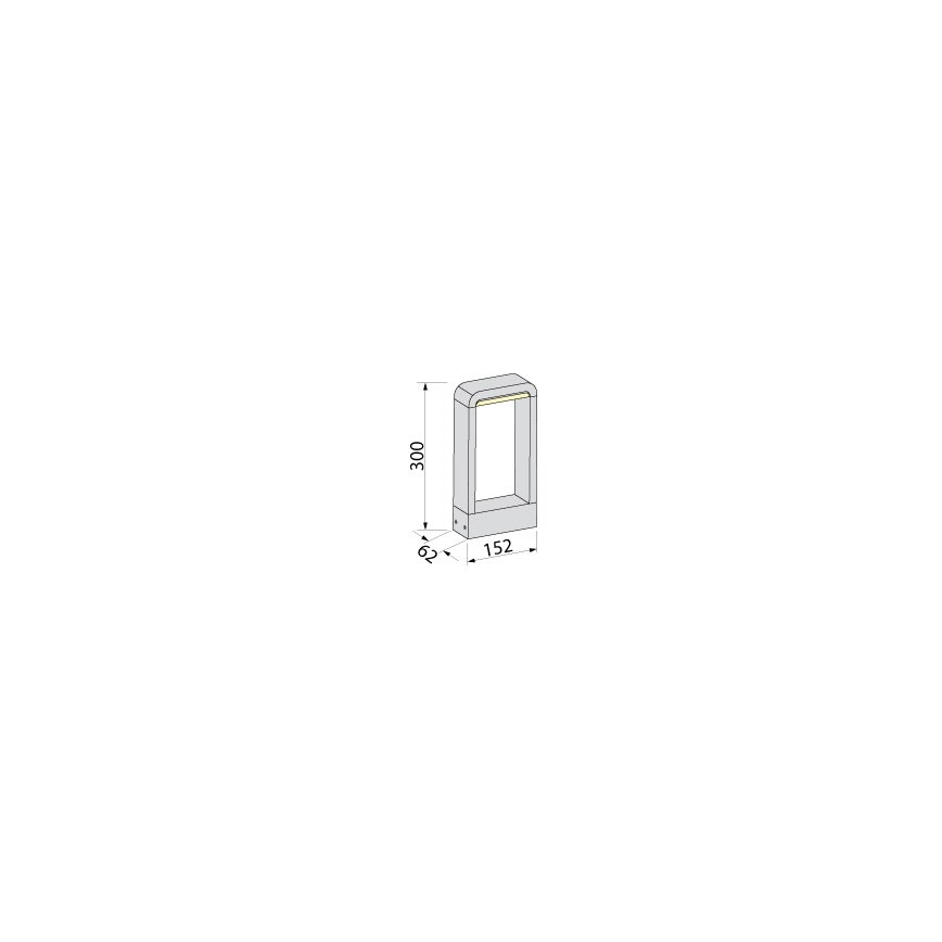 BRILAGI - Lampa zewnętrzna LED BARI LED/10W/230V 4000K IP65 30 cm antracyt