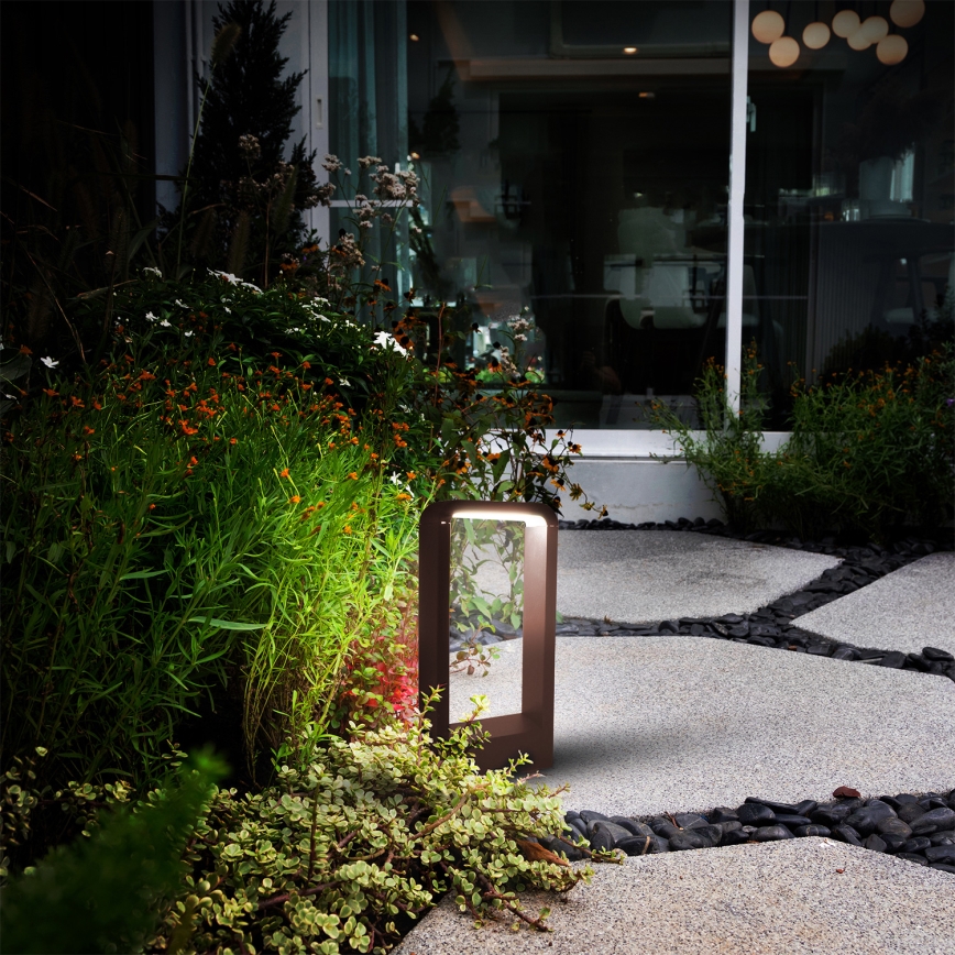 Brilagi - Lampa zewnętrzna LED BARI LED/7W/230V 3000/4000/6000K brązowa IP54 30 cm