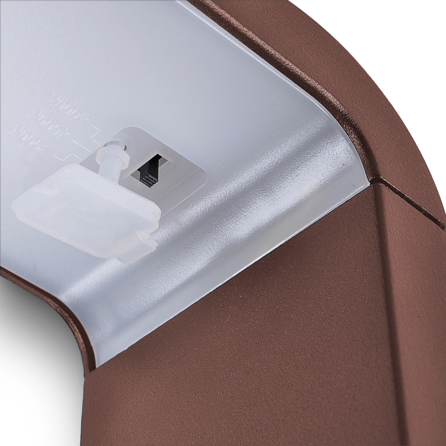 Brilagi - Lampa zewnętrzna LED BARI LED/7W/230V 3000/4000/6000K brązowa IP54 80 cm