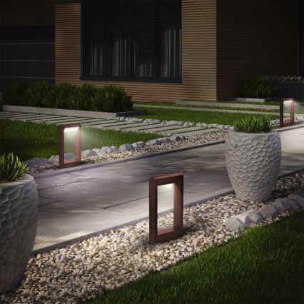 Brilagi - Lampa zewnętrzna LED CROTONE LED/7W/230V brązowa IP54 30 cm