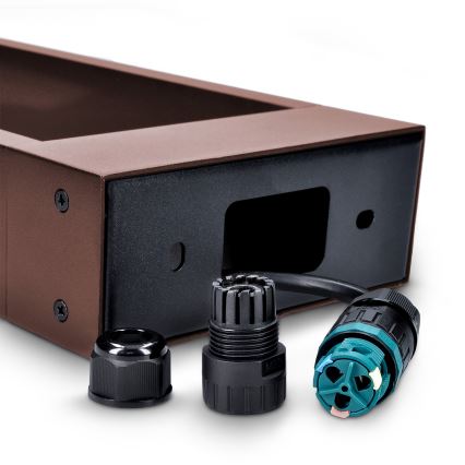 Brilagi - Lampa zewnętrzna LED CROTONE LED/7W/230V brązowa IP54 30 cm