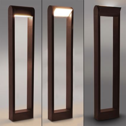 Brilagi - Lampa zewnętrzna LED CROTONE LED/7W/230V brązowa IP54 80 cm