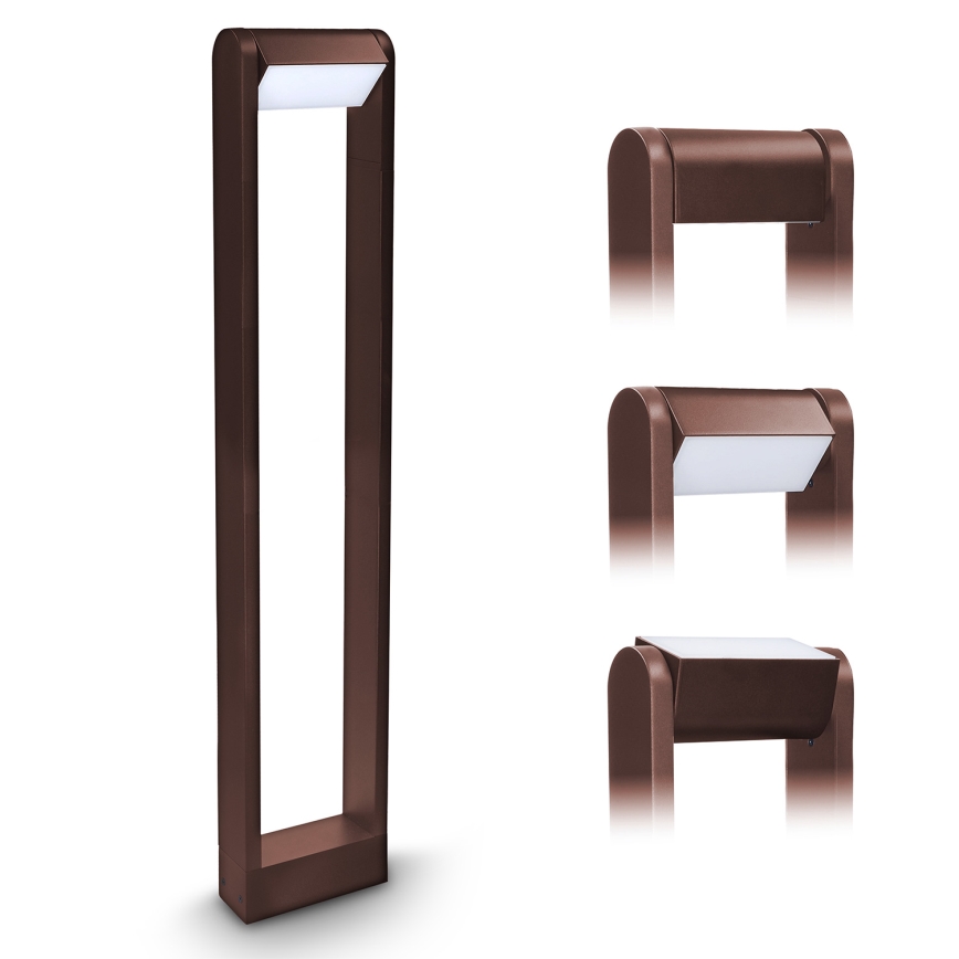 Brilagi - Lampa zewnętrzna LED CROTONE LED/7W/230V brązowa IP54 80 cm