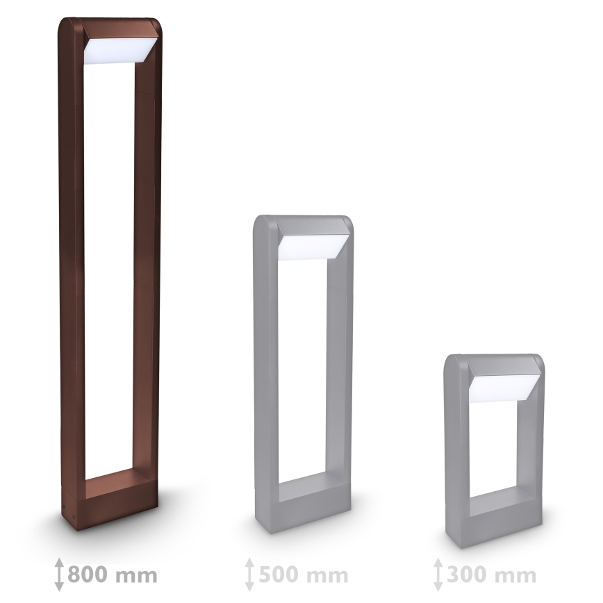 Brilagi - Lampa zewnętrzna LED CROTONE LED/7W/230V brązowa IP54 80 cm