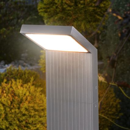 Brilagi - Lampa zewnętrzna LED RIANO LED/8W/230V srebrna IP65