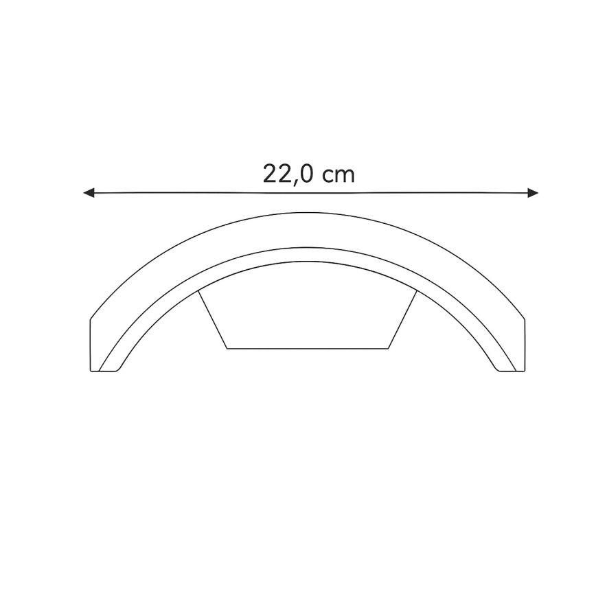 Brilagi - Lampa zewnętrzna LED z czujnikiem ARCELO LED/9W/230V 50 cm IP54