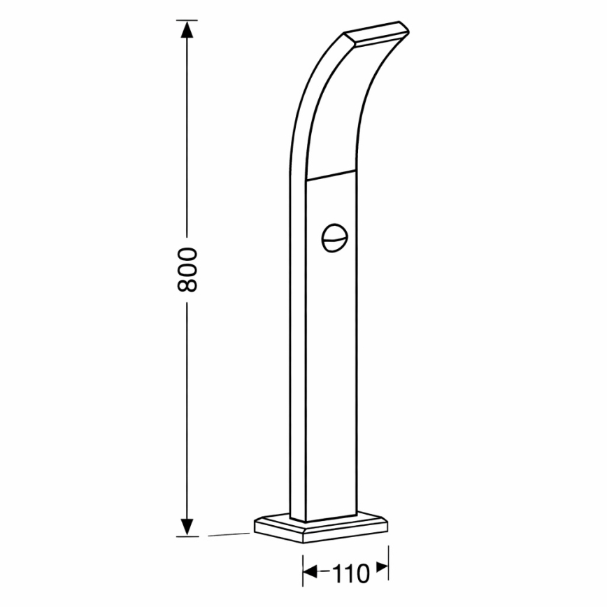 Brilagi - Lampa zewnętrzna LED z czujnikiem ARCELO LED/9W/230V 80 cm IP44