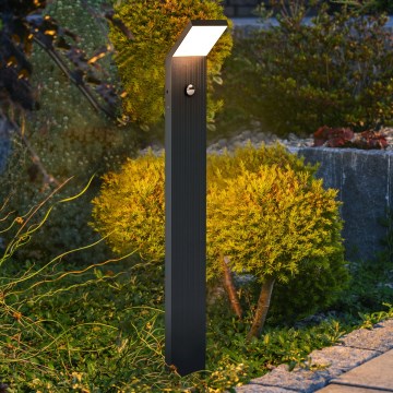 Brilagi - Lampa zewnętrzna LED z czujnikiem RIANO LED/8W/230V antracyt IP65