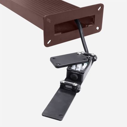 Brilagi - Lampa zewnętrzna LED z czujnikiem RIANO LED/8W/230V, brązowa, IP65, 80 cm