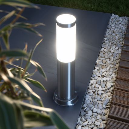 Brilagi - Lampa zewnętrzna NOVA 1xE27/15W/230V 40 cm IP44 matowy chrom