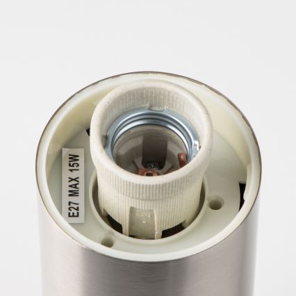 Brilagi - Lampa zewnętrzna NOVA 1xE27/15W/230V 40 cm IP44 matowy chrom
