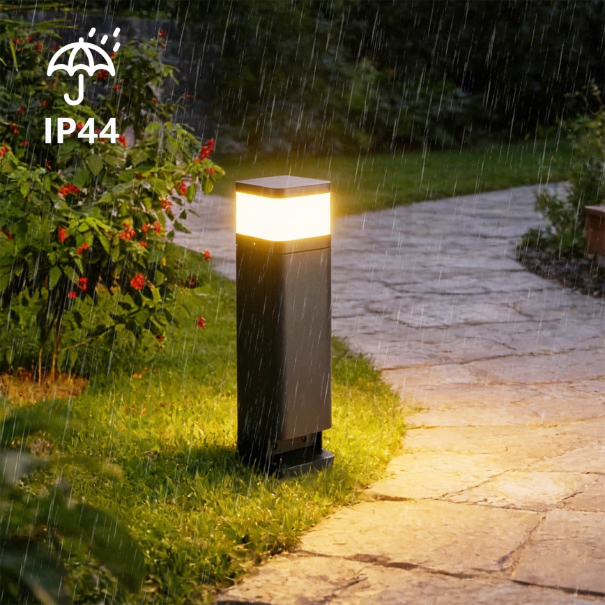 Brilagi - Lampa zewnętrzna z 2 gniazdami SCHUKO PILLAR 1xG9/11W/230V IP44 antracyt