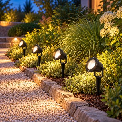 BRILAGI - Lampa zewnętrzna TERRA 1xGU10/50W/230V IP65 czarna