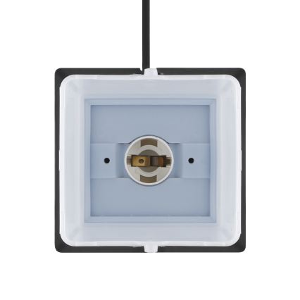 Brilagi - Lampa zewnętrzna z 2 gniazdami SCHUKO 1xE14/15W/230V IP44 czarna